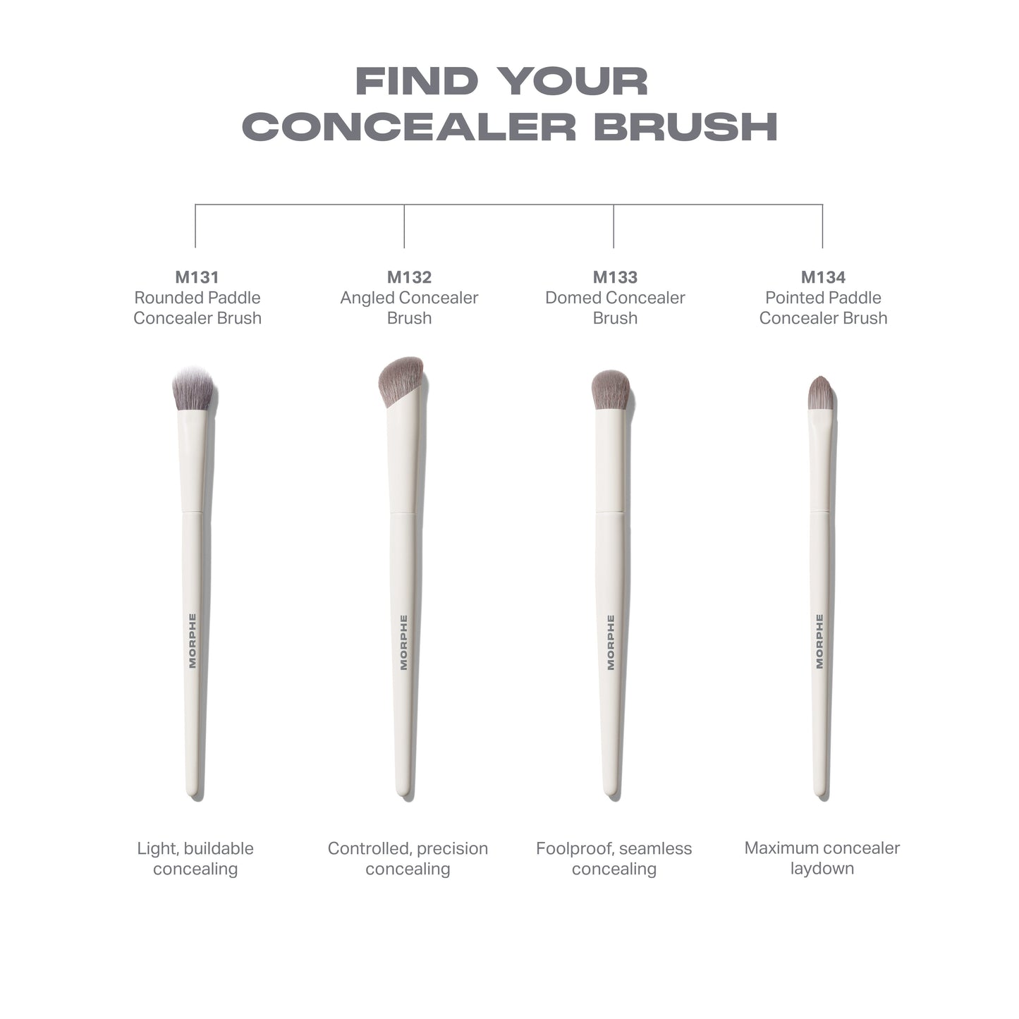 M134 Pointed Paddle Concealer Brush