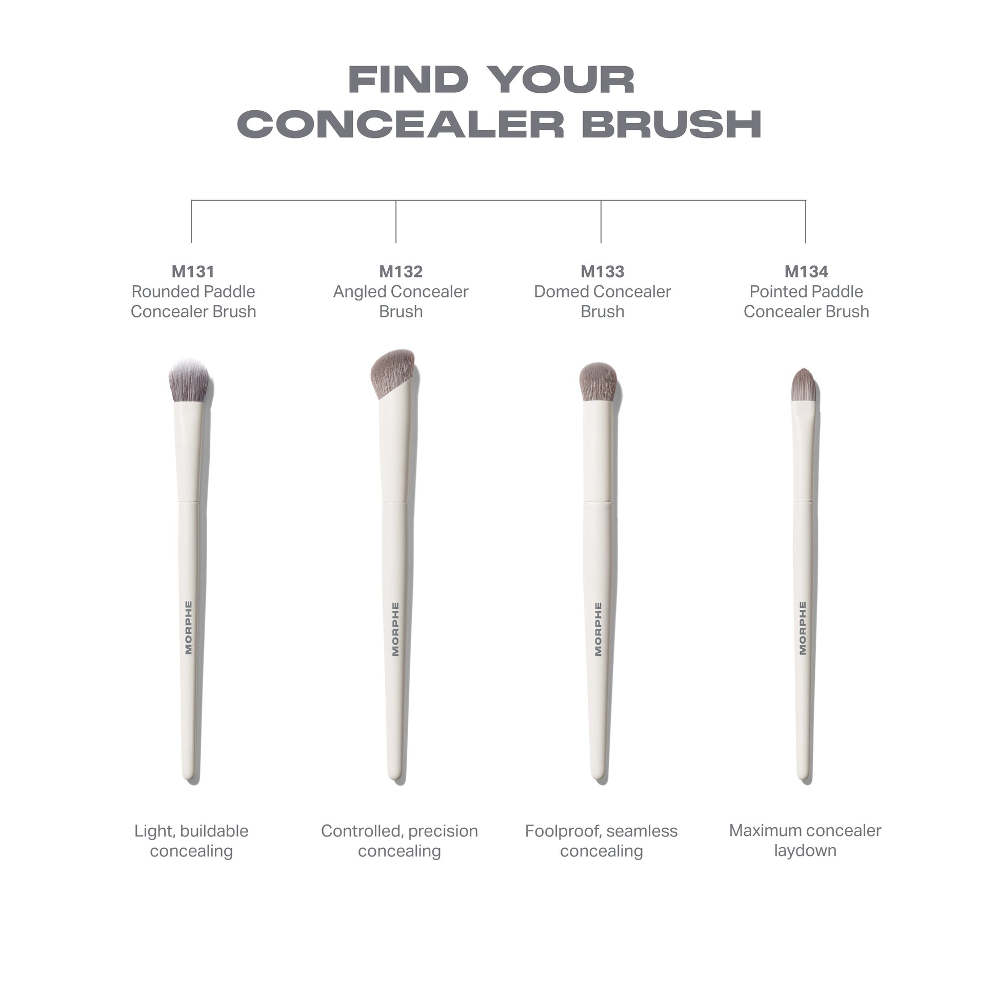 M134 Pointed Paddle Concealer Brush