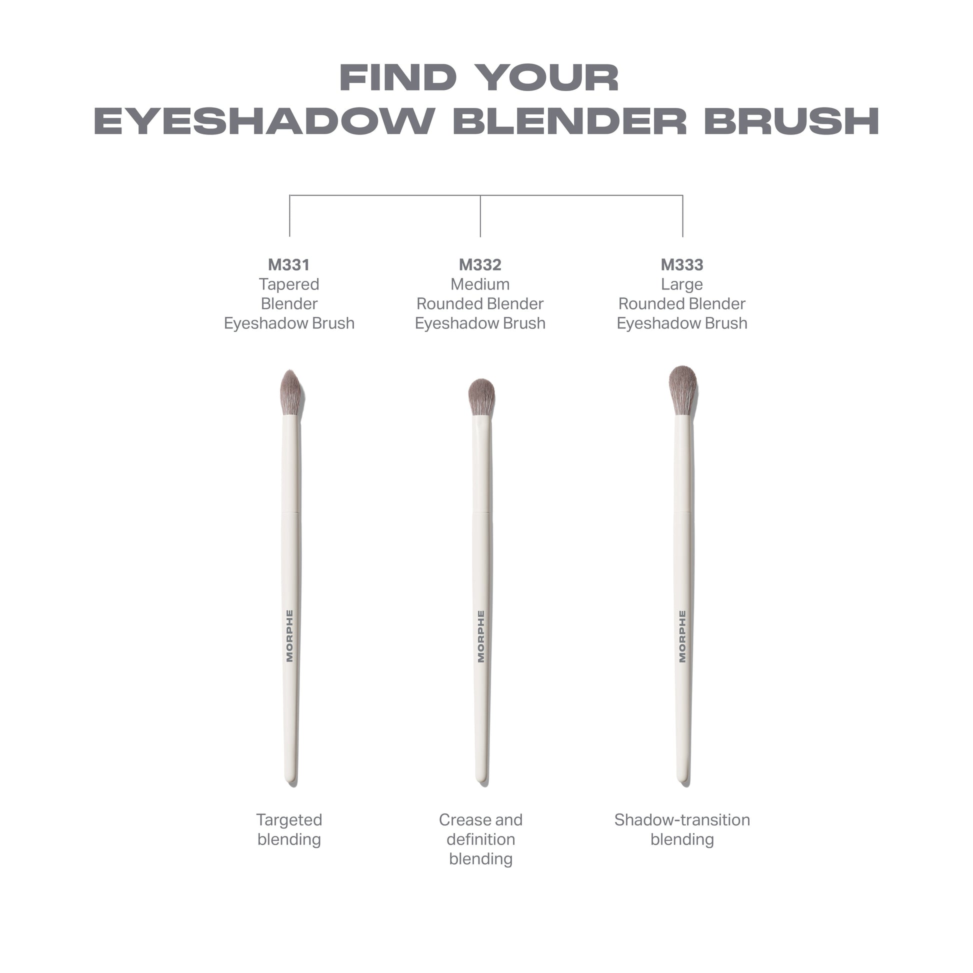 M333 Large Rounded Blender Eyeshadow Brush