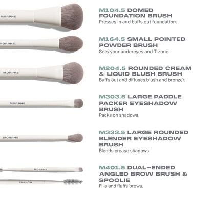 Along for the Glide 6-Piece Travel Brush Set