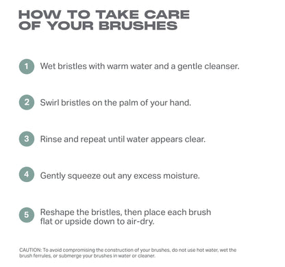 Along for the Glide 6-Piece Travel Brush Set